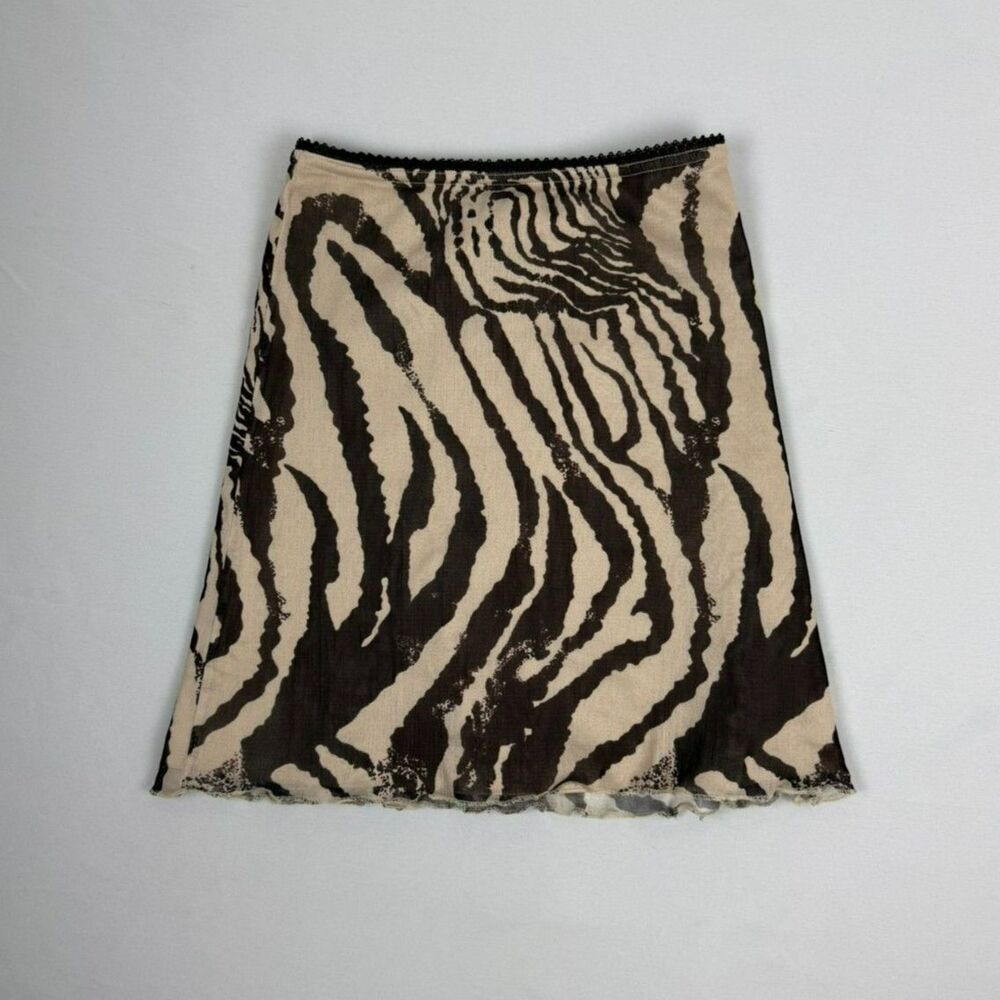 Princess Polly Zebra Mesh Mini Skirt - 0